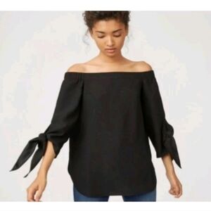 Club Monaco White Off the Shoulder Sophiya Top